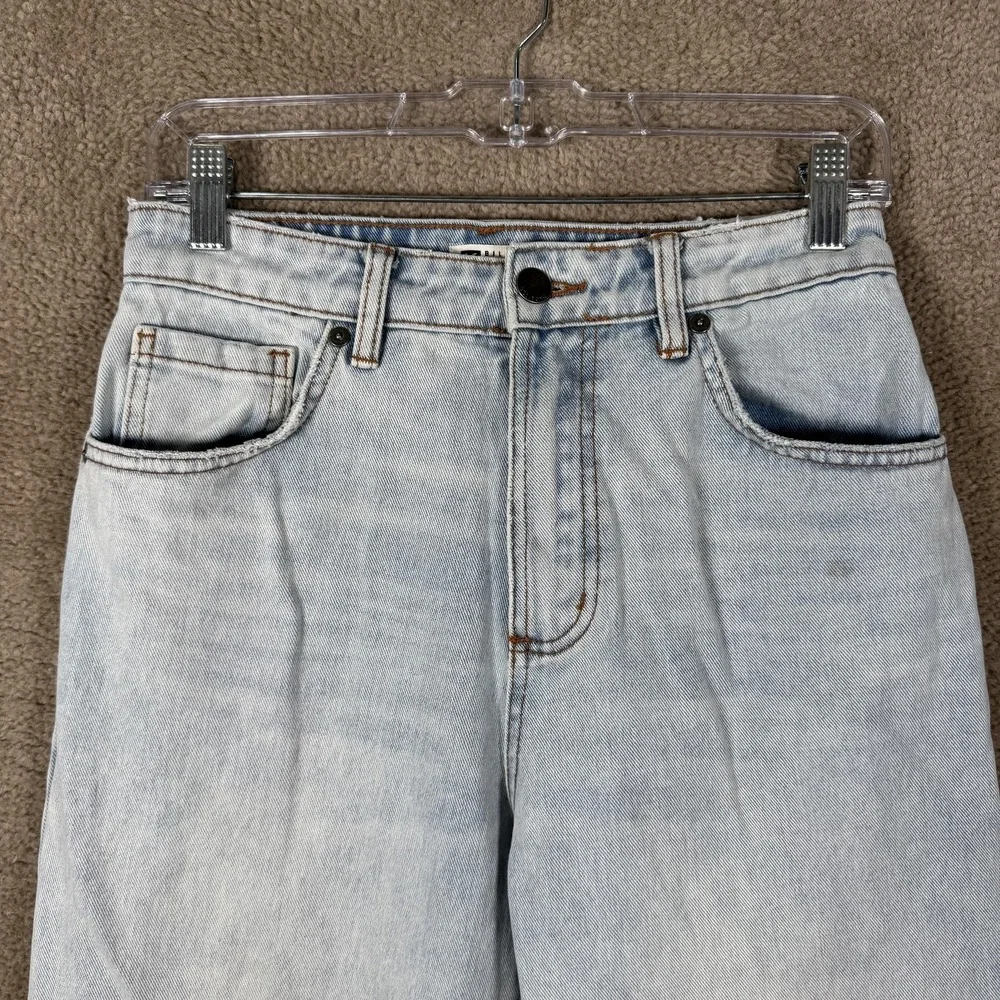 Billabong Jeans Womens 27 Blue Light‎ Wash High Rise Relaxed Straight Denim
